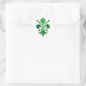 Saint Patrick's Lucky Fleur de lis Ronde Sticker (Tas)