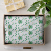 Saint Patrick's Lucky Leprechaun, Munt en Klavers Tissuepapier (Geschenk)
