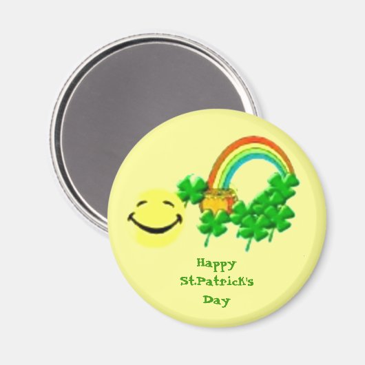Saint Patrick's Lucky Magnet (Voorkant / Achterkant)
