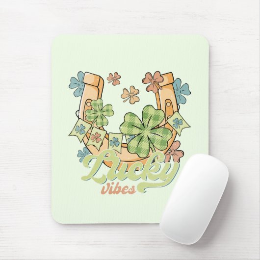 Saint Patrick's Lucky Vibes Muismat (Met muis)