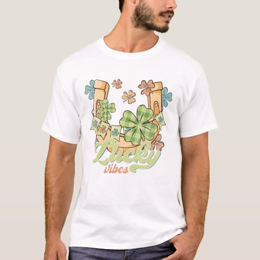 Saint Patrick's Lucky Vibes T-shirt (Voorkant)