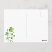 Saint Patrick's Owl Briefkaart (Achterkant)