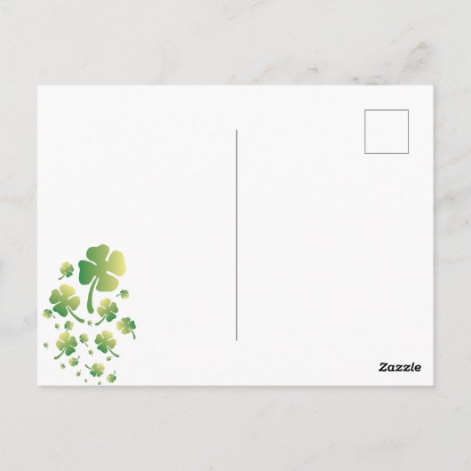 Saint Patrick's Owl Briefkaart (Achterkant)