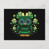 Saint Patrick's Owl Briefkaart (Voorkant)
