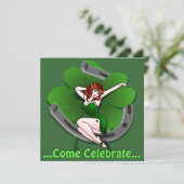 Saint Patrick's Party nodigt u uit tot persoonlijk Kaart (Staand voorkant)