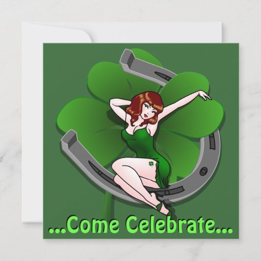 Saint Patrick's Party nodigt u uit tot persoonlijk Kaart (Voorkant)