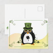 Saint Patrick's Penguin Briefkaart (Voorkant / Achterkant)