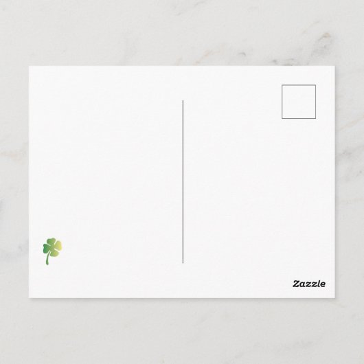 Saint Patrick's Penguin Briefkaart (Achterkant)