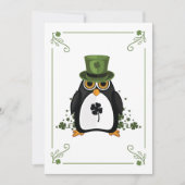 Saint Patrick's Penguin Feestdagenkaart (Voorkant)