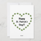 Saint Patrick's Penguin Feestdagenkaart (Achterkant)