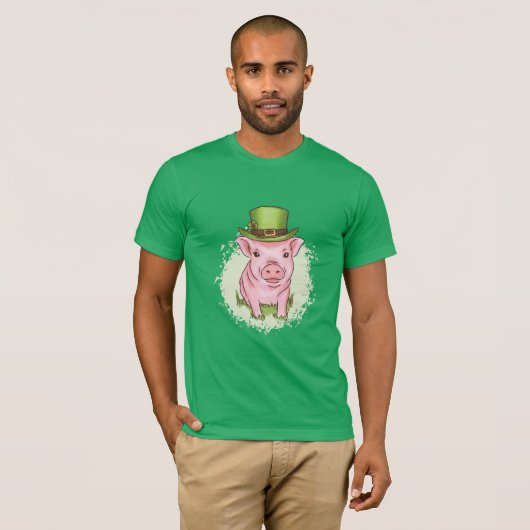 Saint Patricks Pig T-shirt (Voorkant volledig)