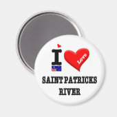 SAINT PATRICKS RIVER - I Love Magneet (Voorkant / Achterkant)