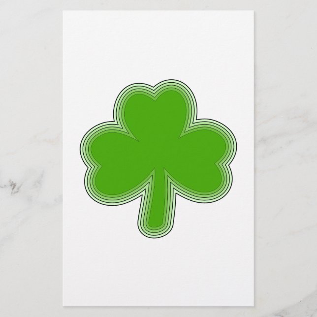 Saint Patrick's Shamrock Drawing (Voorkant)