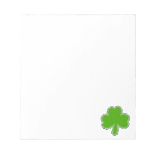 Saint Patrick's Shamrock Drawing Notitieblok (Voorkant)