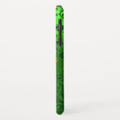 SAINT PATRICK'S SHAMROCK GROENE DAMASTEN MONOGRAMM Case-Mate iPhone CASE (Achterkant/links)