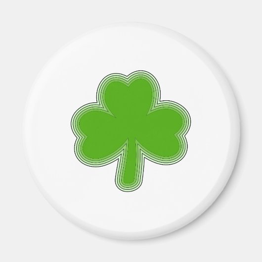Saint Patrick's Shamrock Tekening Magneet (Voorkant)