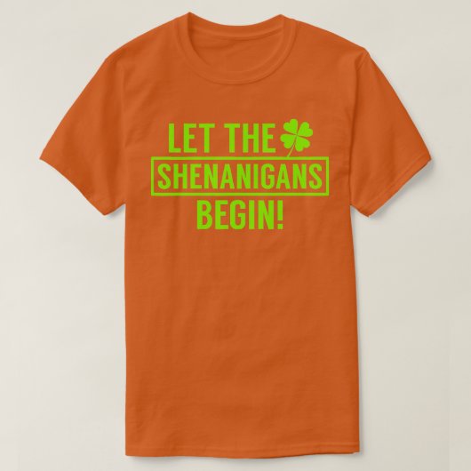 Saint Patricks Shenanigan T-shirt (Design voorkant)