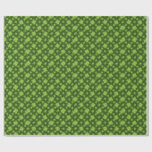 SAINT PATRICKS VIER LEAF CLOVER CADEAUPAPIER (Vlak)
