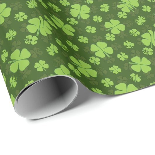 SAINT PATRICKS VIER LEAF CLOVER CADEAUPAPIER (Rol Hoek)