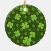 SAINT PATRICKS VIER LEAF CLOVER KERAMISCH ORNAMENT (Achterkant)