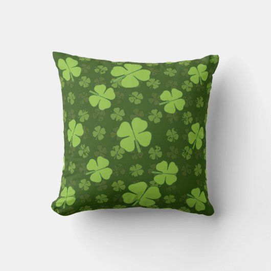 SAINT PATRICKS VIER LEAF CLOVER KUSSEN (Voorkant)