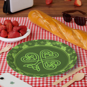 SAINT PATRICKS VIER LEAF CLOVER PAPIEREN BORDJE