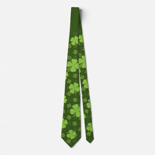 SAINT PATRICKS VIER LEAF CLOVER STROPDAS (Voorkant)