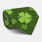 SAINT PATRICKS VIER LEAF CLOVER STROPDAS (Opgerold)