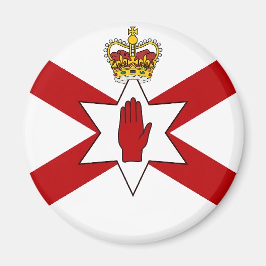 Saint Patrick's voor Noord-Ierland gekroonde vlag Magneet (Voorkant)