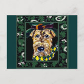 Saint Patty Airedale Briefkaart (Voorkant)