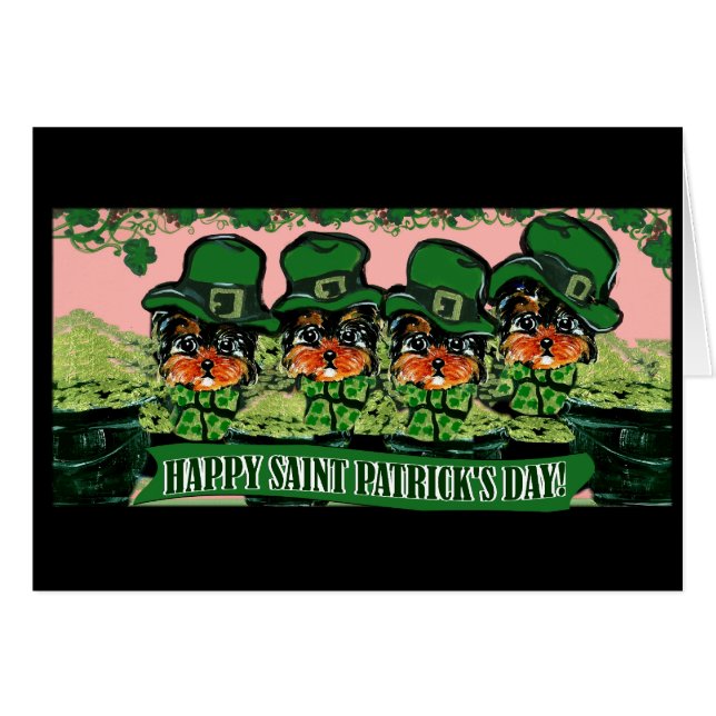 Saint Patty Yorkie Poos (Voorkant Horizontaal)