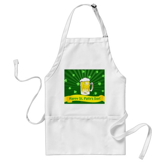 Saint Patty's Day Kitchen Apron Standaard Schort (Voorkant)