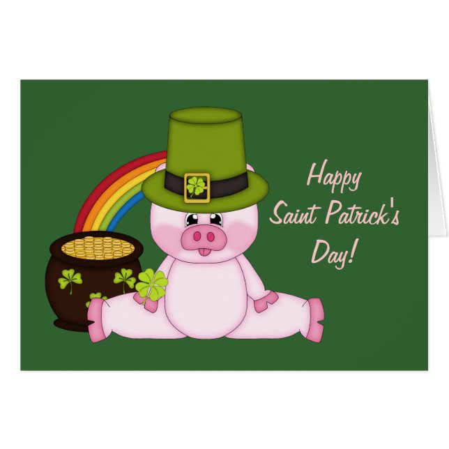 Saint Patty's Piggy (Voorkant Horizontaal)