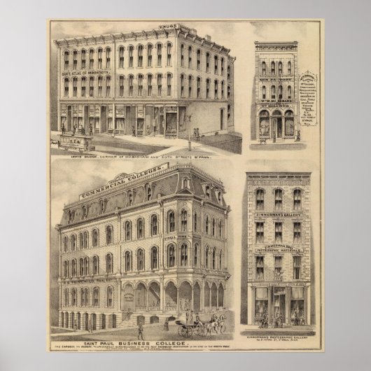Saint Paul Business College, Minnesota Poster (Voorkant)
