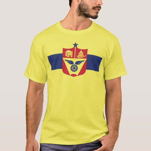 Saint Paul Flag Design Yellow T-Shirt (Voorkant)