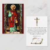 Saint Paul - Gebed Kaart (Flat) Visitekaartje (Voorkant / Achterkant)