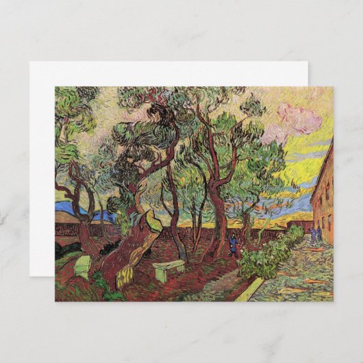 Saint Paul Hospital en Garden van Vincent van Gogh (Voorkant / Achterkant)