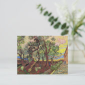 Saint Paul Hospital en Garden van Vincent van Gogh Briefkaart (Staand voorkant)