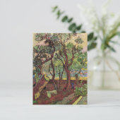 Saint Paul Hospital en Garden van Vincent van Gogh Briefkaart (Staand voorkant)