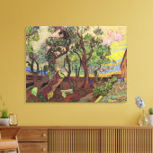 Saint Paul Hospital en Garden van Vincent van Gogh Canvas Afdruk (Insitu (Woonkamer))