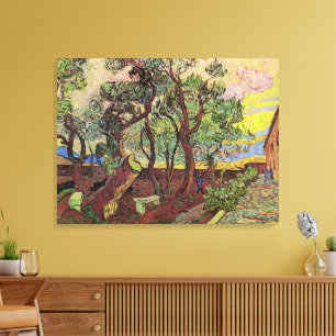 Saint Paul Hospital en Garden van Vincent van Gogh Canvas Afdruk