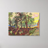 Saint Paul Hospital en Garden van Vincent van Gogh Canvas Afdruk (Voorkant)