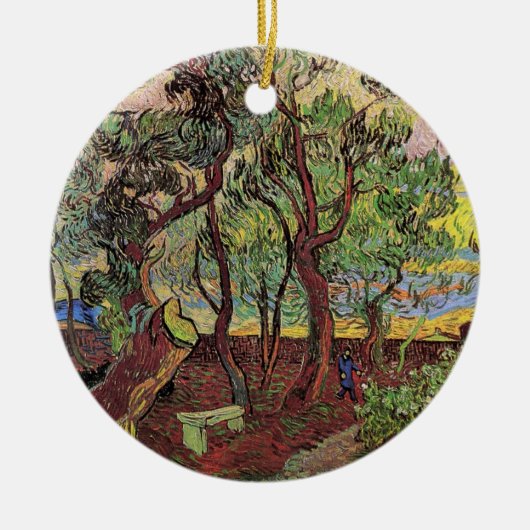 Saint Paul Hospital en Garden van Vincent van Gogh Keramisch Ornament (Voorkant)