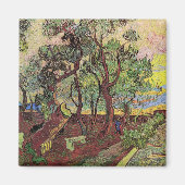 Saint Paul Hospital en Garden van Vincent van Gogh Magneet (Voorkant)