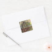 Saint Paul Hospital en Garden van Vincent van Gogh Vierkante Sticker (Envelop)