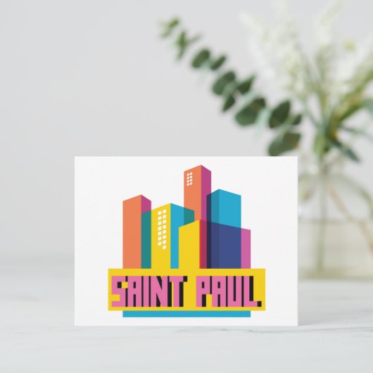 Saint Paul in design Briefkaart (Staand voorkant)