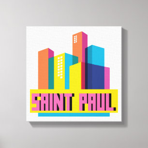 Saint Paul in design Canvas Afdruk
