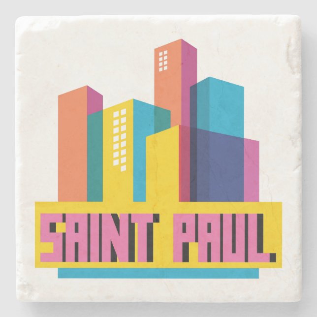 Saint Paul in design Stenen Onderzetter (Voorkant)