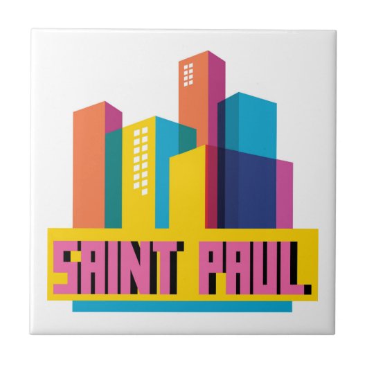 Saint Paul in design Tegeltje (Voorkant)
