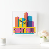 Saint Paul in design Vierkante Klok (Huis)